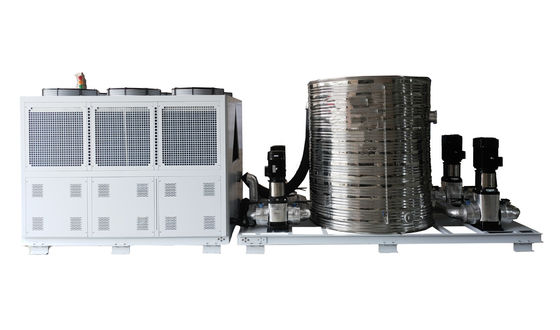 Bom preço. Chiller industrial resfriado a ar durável 40HP 113,58 KW/Hr Com torre de água / 6 Pcs Ventiladores on-line