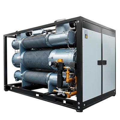 Bom preço. Semi-hermetic Screw Compressor Air Cooled Screw Chiller for 74.3 M3/h Circulation Flow Cooling Performance on-line